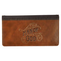 Checkbook Wallet Man of God (Two Tone/Brown)