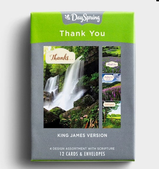 Thank You Boxed Cards (12) DaySpring Thanking God For You with Scriptures