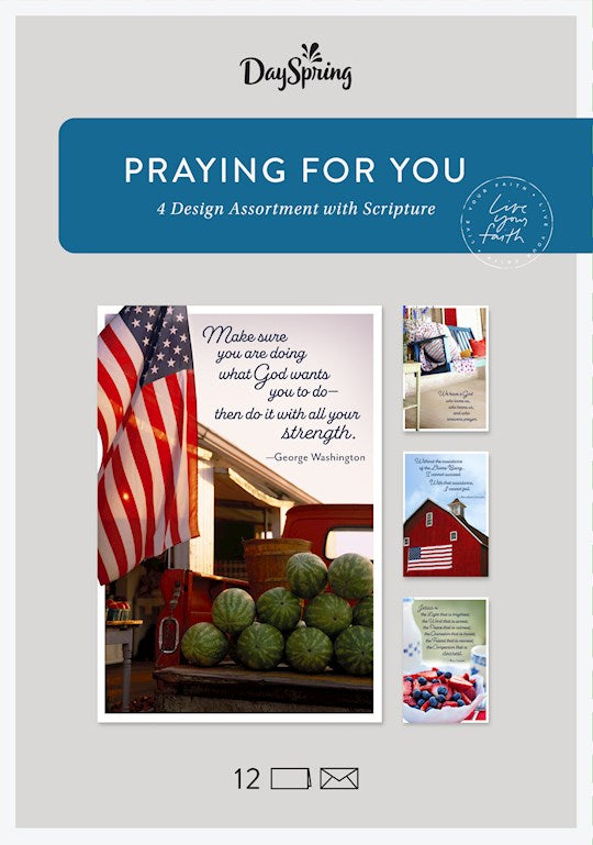 Praying For You Americana boxed cards (12) DaySpring