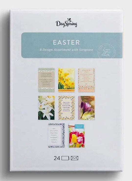 Easter Assortment Boxed Cards (24) DaySpring with Scripture