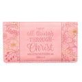 Checkbook Wallet I Can Do All Things (Pink)