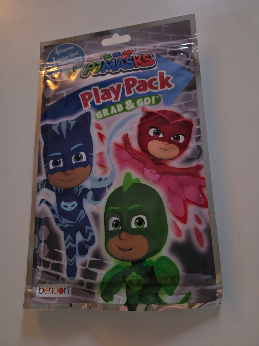 PJ Masks Play Pack Grab & Go Coloring Book Stickers & Crayons