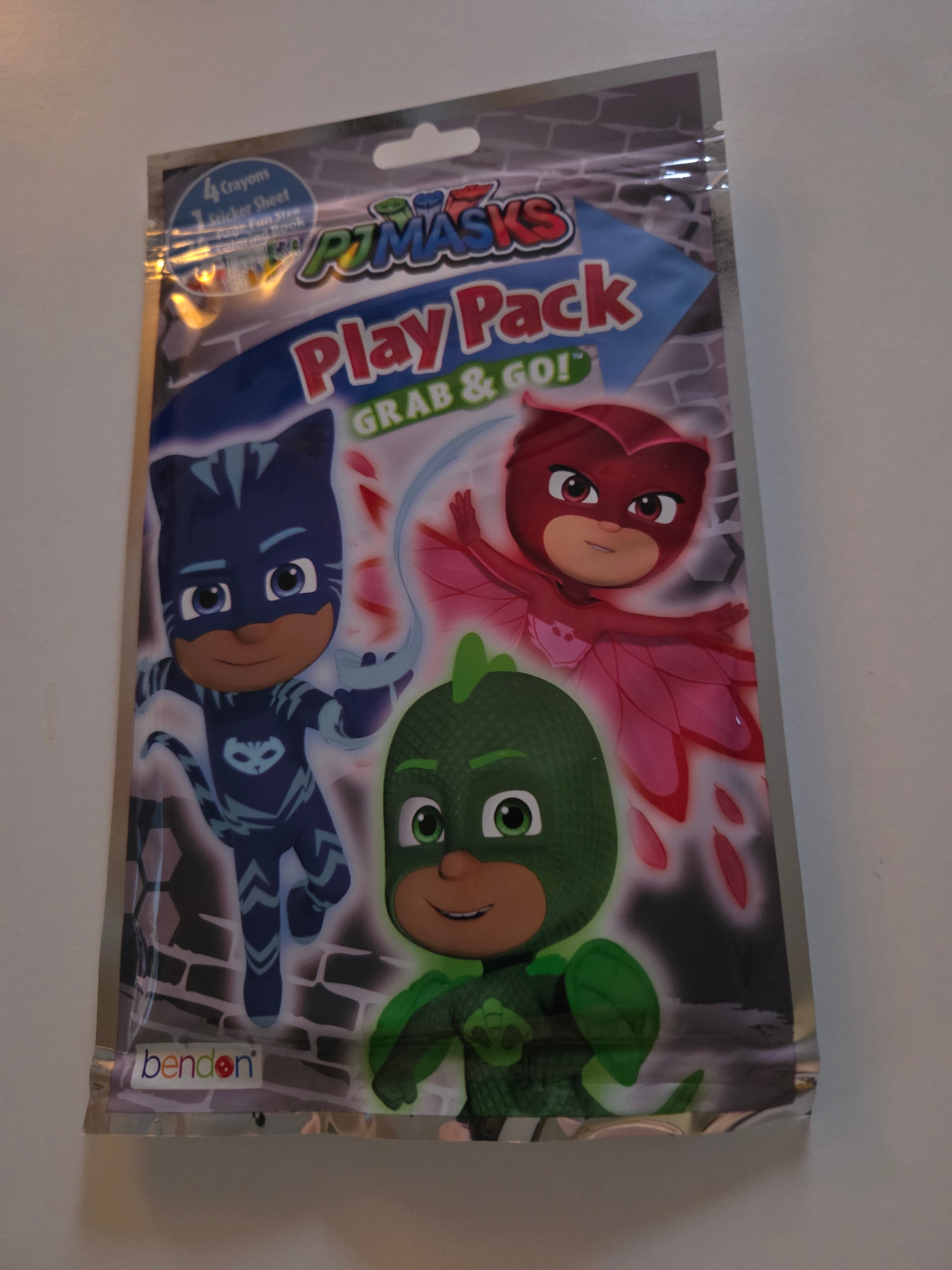 PJ Masks Play Pack Grab & Go Coloring Book Stickers & Crayons