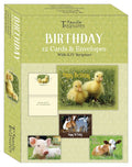 Baby Animals Birthday Cards (12) with Scripture