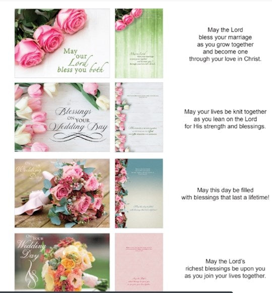 Wedding Florals Cards (12) Shared Blessings Crown Point Graphics
