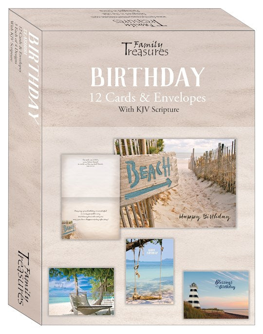 Birthday Cards (12) Seashore Family Treasures