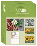 Assorted Cards Floral Blank (12) Family Treasures