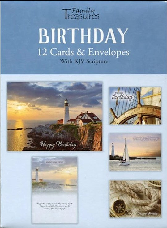 Birthday Blessings Boxed Cards (12) Family Treasures