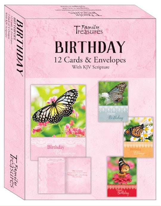 Butterflies Birthday Cards (12)