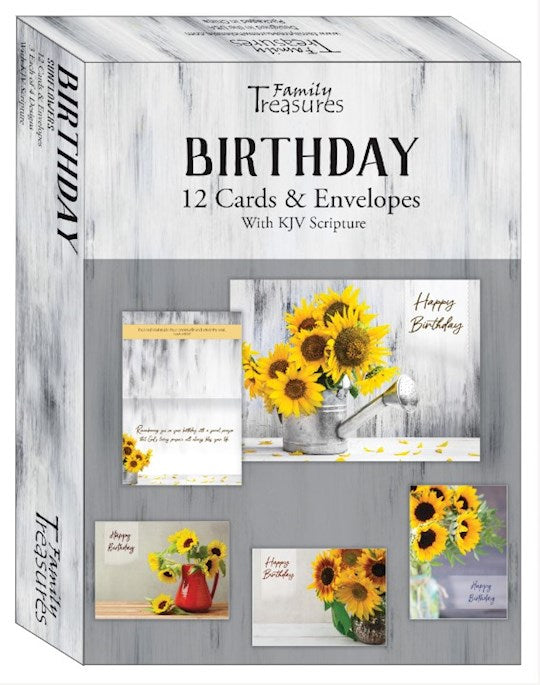 Sunflowers Birthday Cards (12)
