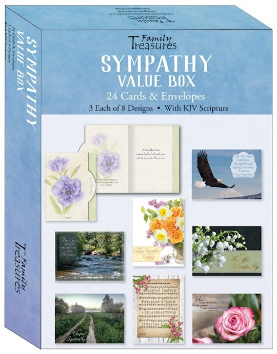 Sympathy Cards Assorted (24) with Scripture