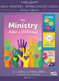 Kids Ministry Appreciation Cards (12) Making a Difference