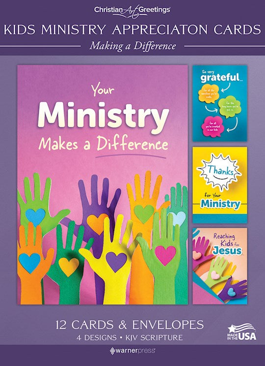 Kids Ministry Appreciation Cards (12) Making a Difference