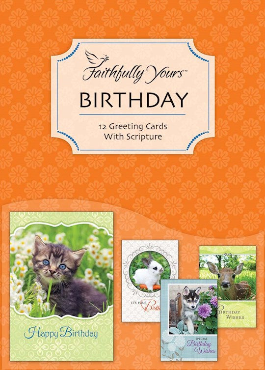 Birthday Cards with Scripture Favorite Friends (12) Faithfully Yours