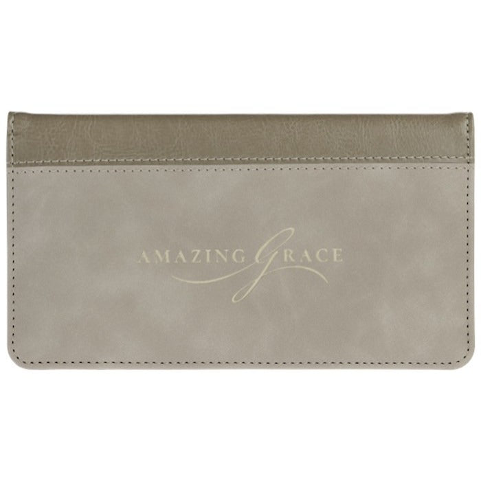Checkbook Wallet Amazing Grace (Taupe)