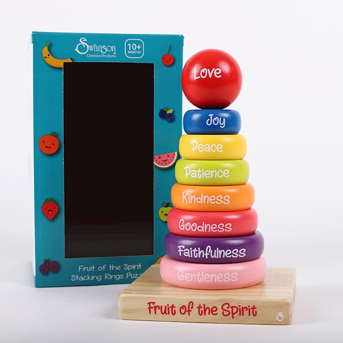 Fruit of the Spirit Stacking Rings Puzzle Toy