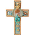 Precious Moments Praying Boy With Bear Cross Plaque