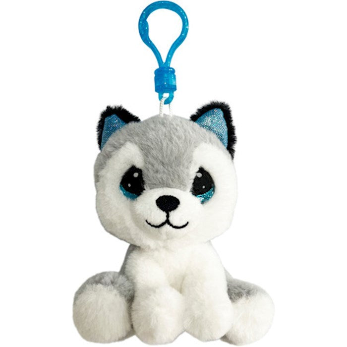 Precious Moments Cutie Pet-Tudies Plush Husky Puppy Dog Backpack Clip
