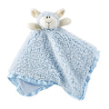 Blankie Cuddle Bud Lamb Satin Trimmed Blue Baby Boy (18x18)