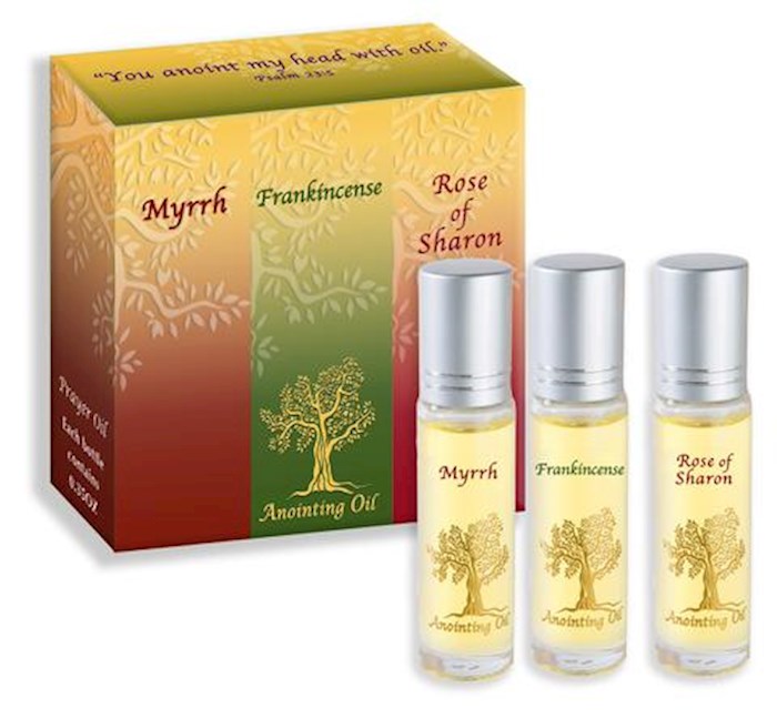 Myrrh Frankincense & Rose of Sharon Anointing Oil Set of 3