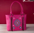 Montana West Hot Pink Totebag - Aztec Cross (Concealed Carry)