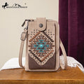 Montana West Phone Wallet Tan Crossbody Bag Aztec Cross