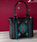 Montana West Black Totebag - Aztec Cross (Concealed Carry)