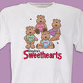 Personalized Sweetheart Bears Valentine Candy T-Shirt