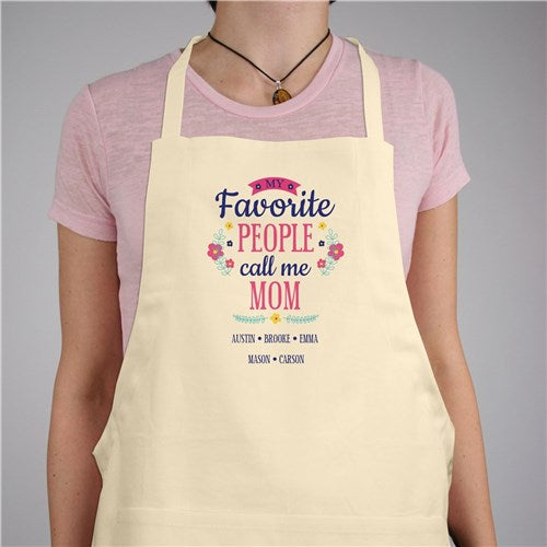 Personalized Ladies Apron My Favorite People Call Me
