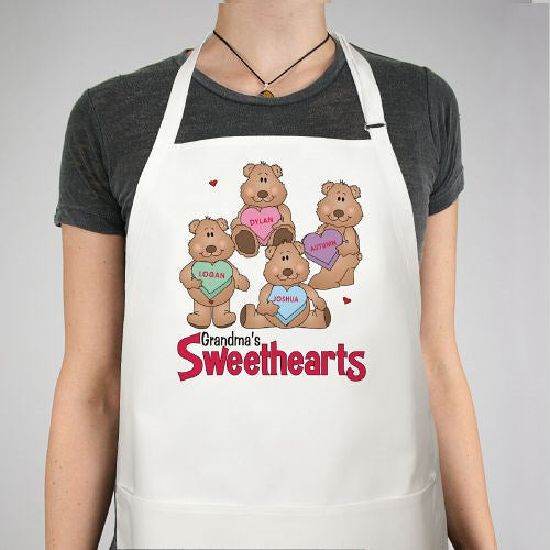 Personalized Sweetheart Bear Valentine Hearts Apron