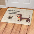 Personalized Spoiled Here Dachshund Pet Doormat