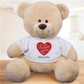 Personalized Teddy Bear Plush I Love You Valentines Day