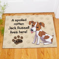 Personalized Jack Russell Spoiled Here Pet Doormat