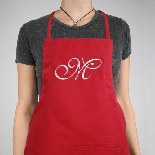 Personalized Ladies Apron Available in Black Red Blue