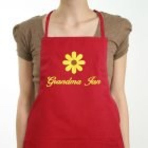 Personalized Ladies Sunflower Apron