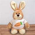 Personalized Carrot with Name Brown Bunny Easter Plush
