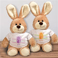 Personalized Bunny Silhouette in Egg Easter Rabbit Plush