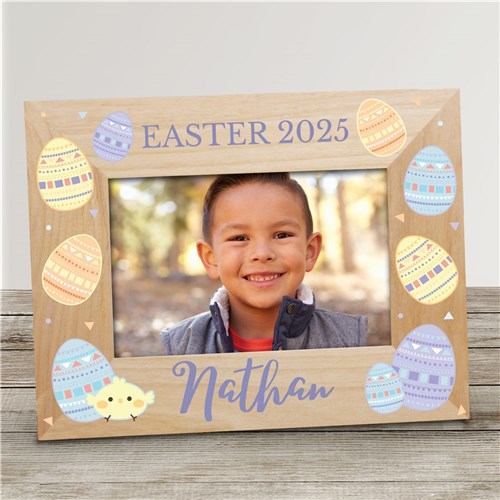 Personalized Easter Wooden Picture Photo Frame
