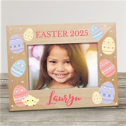 Personalized Easter Wooden Picture Photo Frame