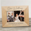 Personalized Our Wedding Script Wooden Photo Picture Frame