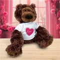 Philbin Bear Chocolate Teddy Bear Plush with Heart Design