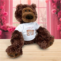 Philbin Chocolate Plush Bear I Love You a Latte