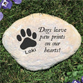 Personalized Dog Memorial Garden Stone Dogs leave Paw Prints on our Hearts