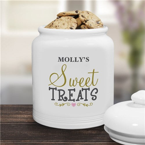 Personalized Sweet Treats Ceramic Treat Jar