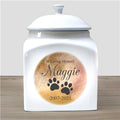 Personalized In Loving Memory Watercolor Background Ceramic Pet Urn