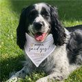 Personalized Paw in Ring Said Yes Pet Dog Bandana