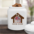 Personalized Dog House Pet Photo Cookie Jar