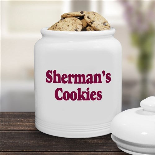 Personalized Any Message Ceramic Cookie Jar