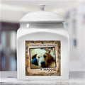 Personalized Ceramic Pet Dog Photo Urn