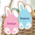 Personalized Easter Static Word Art Egg Basket Tag